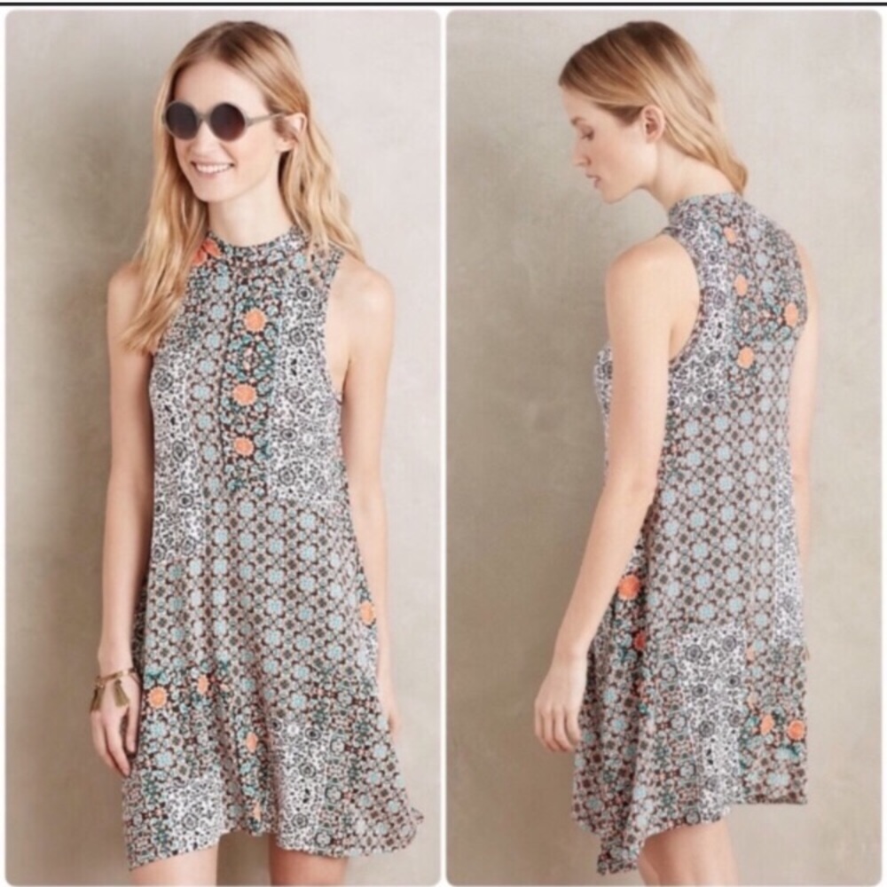 Anthropologie Maeve Lilt Swing Dress M